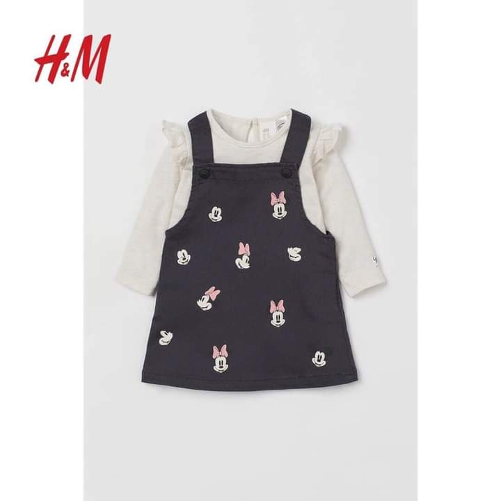 Set yếm mickey HM bé gái