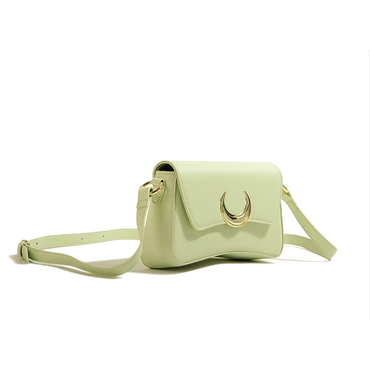 🌸Hàng Order🌸 Túi Xách Muzi&kai Chính Hãng Da Trơn Nắp Dính Trang Trí Quai Da Phối Xích Sang Chảnh Nữ Tính 🌸 Quảng Châu