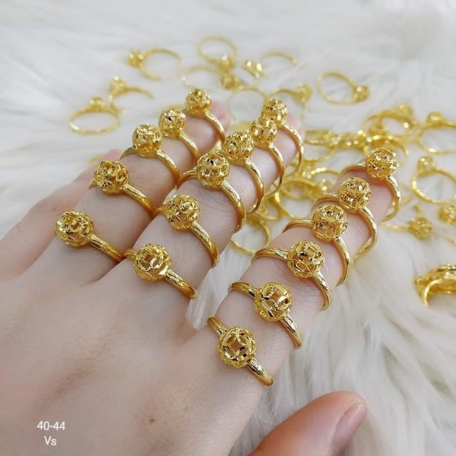 Nhẫn cầu vàng 10kara