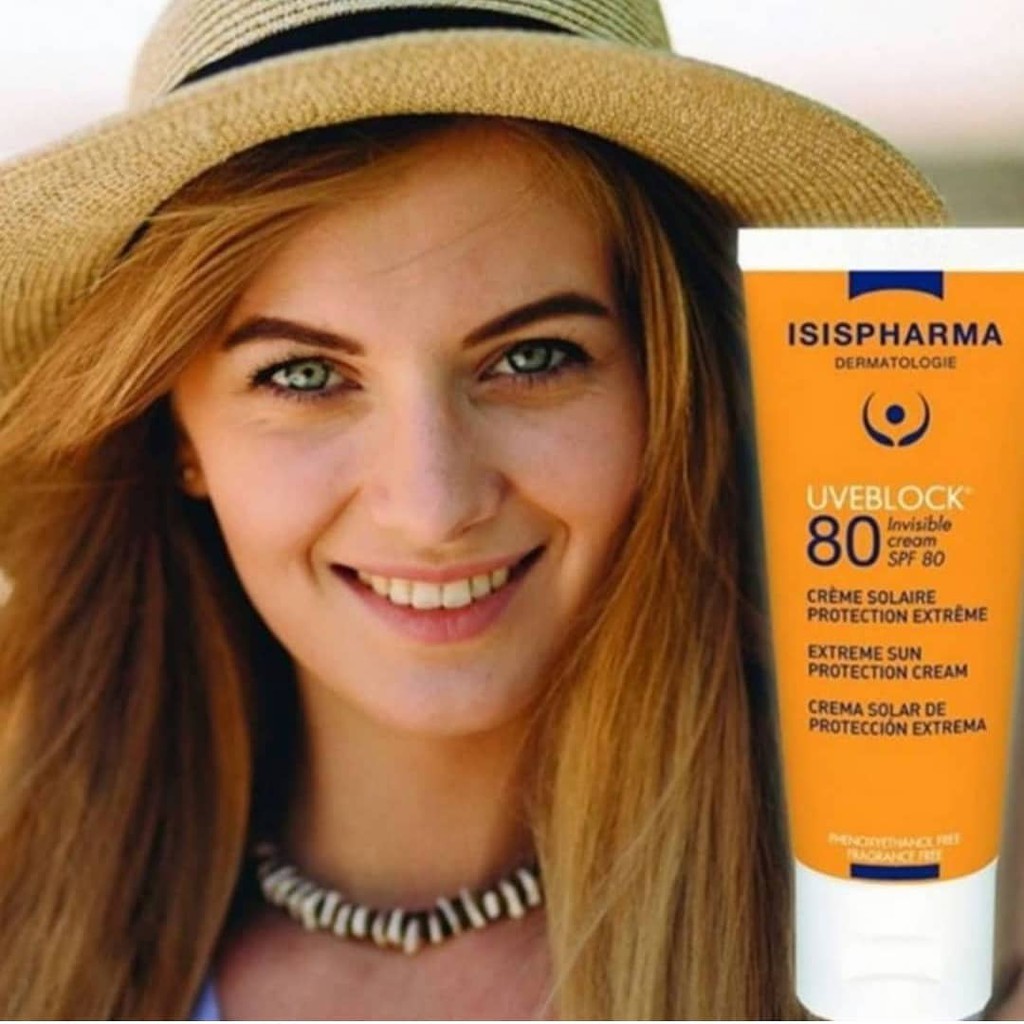 ✅[Siêu Cấp Chính Hãng] Kem chống nắng bảo vệ tối đa ISIS Pharma Uveblock 80 SPF50+