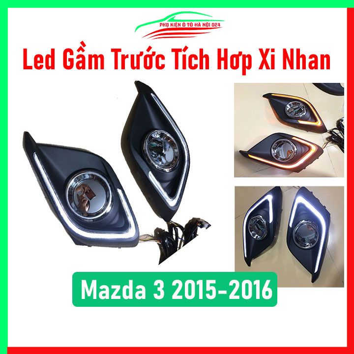 Bộ 2 đèn led gầm trước hai chế độ tích hợp cả xi-nhan Mazda 3 2015 2016