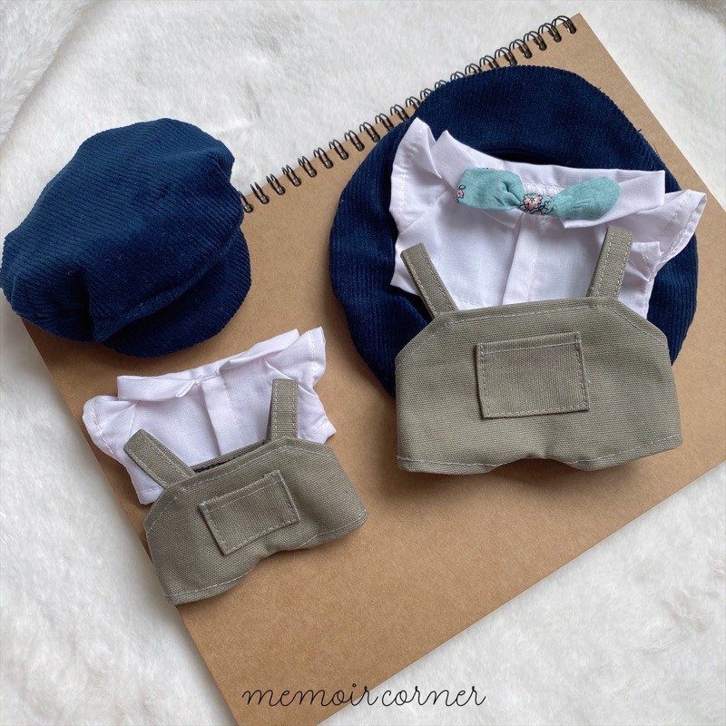 Outfit Doll 15cm &amp; 20cm - Olive Pile Bibs