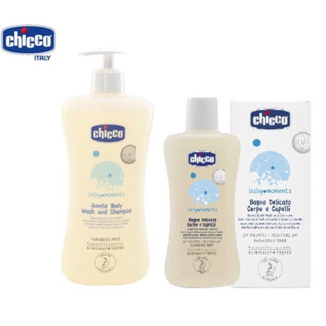 Sữa tắm gội cho bé CHICCO chiết xuất hoa cúc, yến mạch 200ml