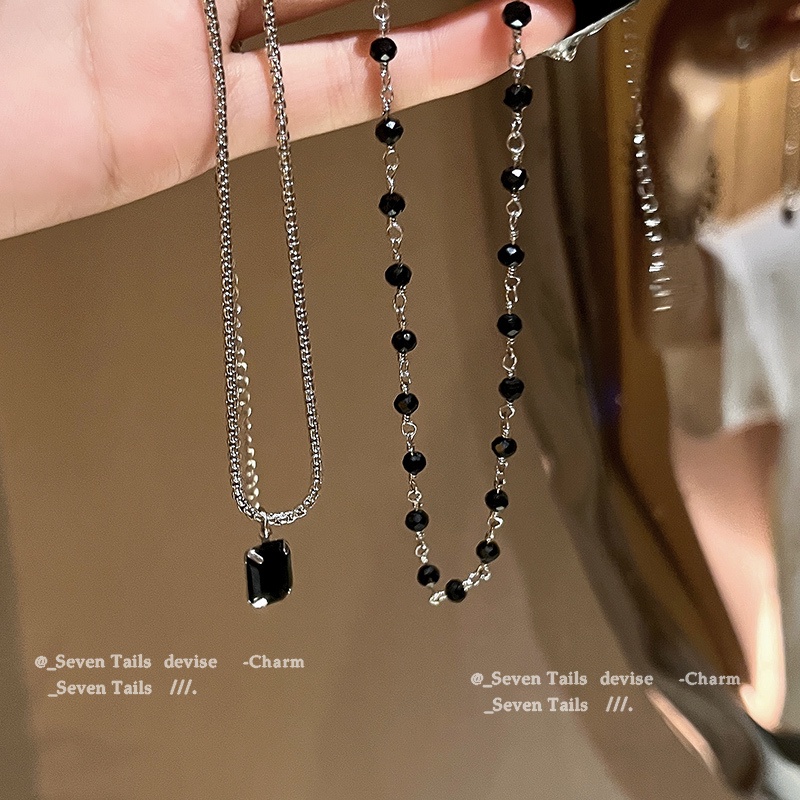 Vòng cổ Hai Lớp Đính Hạt Sang Trọng Ngọt Ngào Cho Nữ