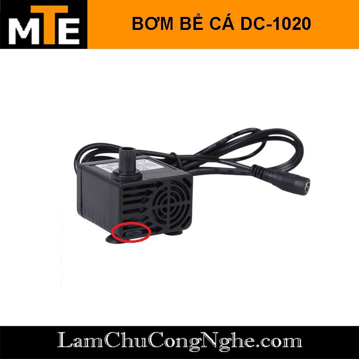 Bơm chìm mini 3W 200L/H bơm tiểu cảnh, bể cá, điều hòa nước 5.5-12-220V 1020