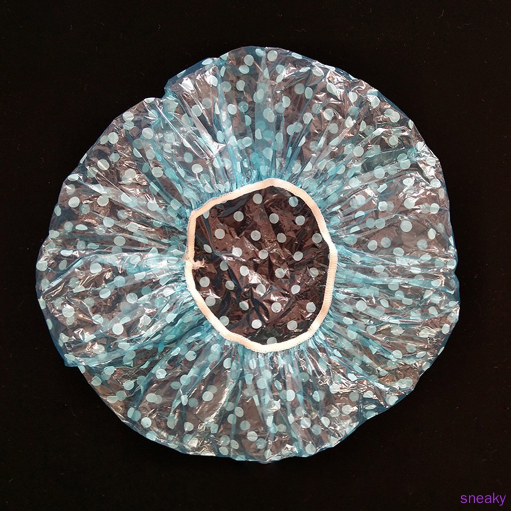 Set 6 Mũ Trùm Tóc Bằng Nhựa Trong Suốt Dùng Một Lần Tiện Dụng Cho Nữ