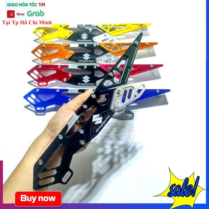 Cacte Che Xích Sên Dành Cho Xe Raider, Satria Nhôm CNC Đủ Màu Lo gô Suzuki, RCB, Uniracing ngẫu nhiên tùy theo đợt