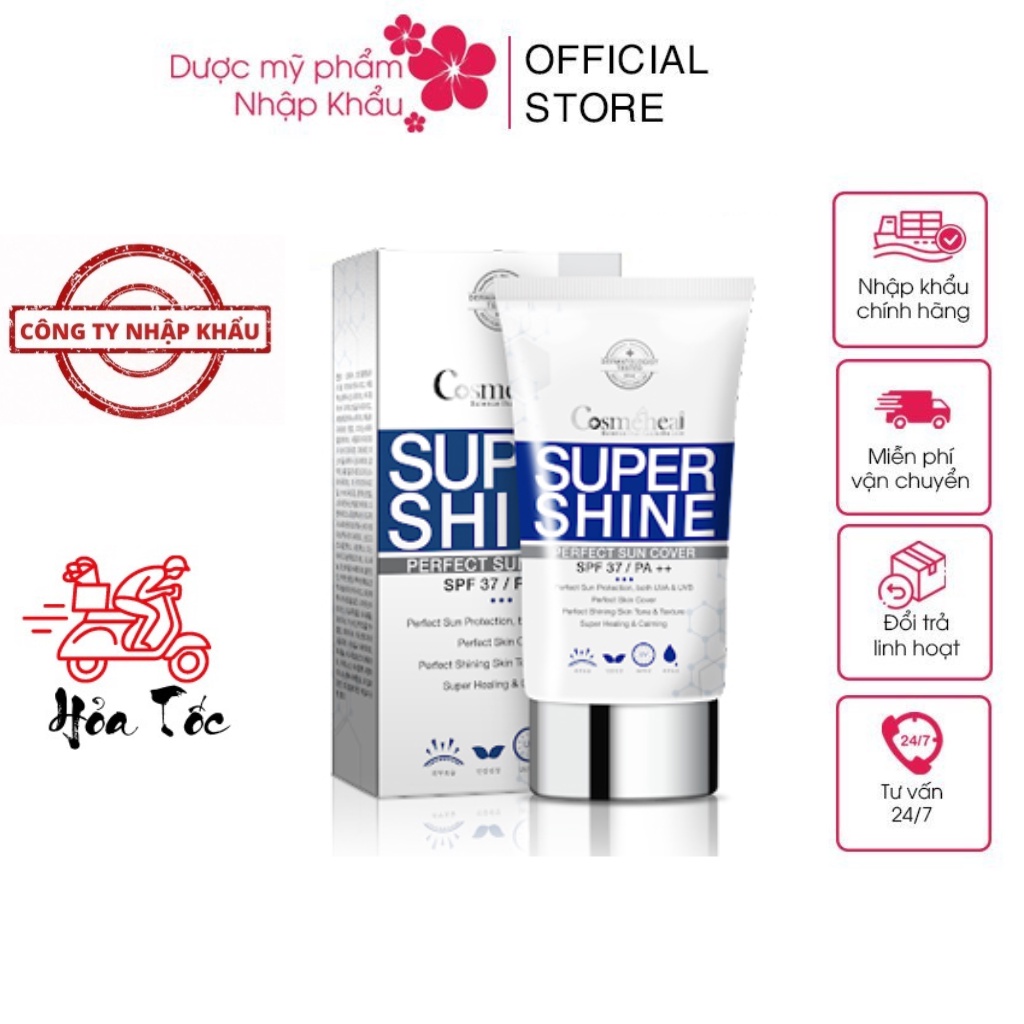 Kem nền chống nắng Cosmeheal SuperShine Perfect Sun Cover