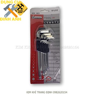 Bộ lục giác đầu bi 9 chi tiết siêu rẻ
