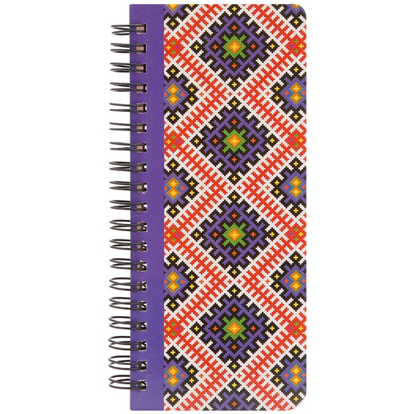 Sổ Tay Lò Xo Kẻ Ngang Daily Pattern 1 Khai Trí Stationery - Gáy Tím