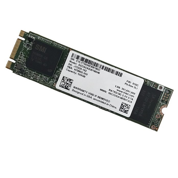 Ổ cứng SSD 180G Intel 540s M.2 2280 Sata III 6Gb/s