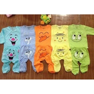 Set 5 Bộ thu đông cotton mềm cho bé 4-14kg