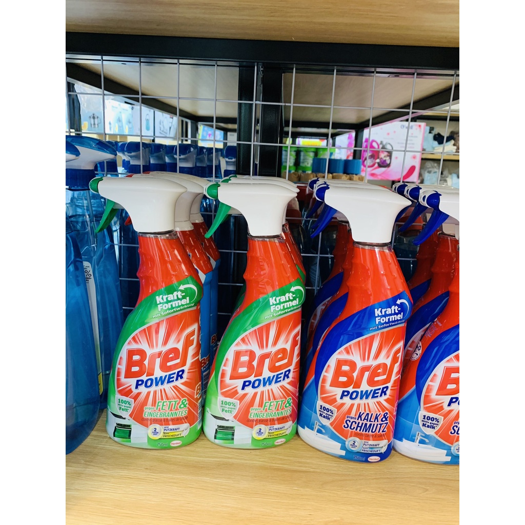 XỊT TẨY RỬA NHÀ TẮM ĐA NĂNG BREF POWER 750ml