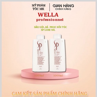 Dầu gội xả Wella Sp luxe oil phục hồi tóc hư tổn 1000ml