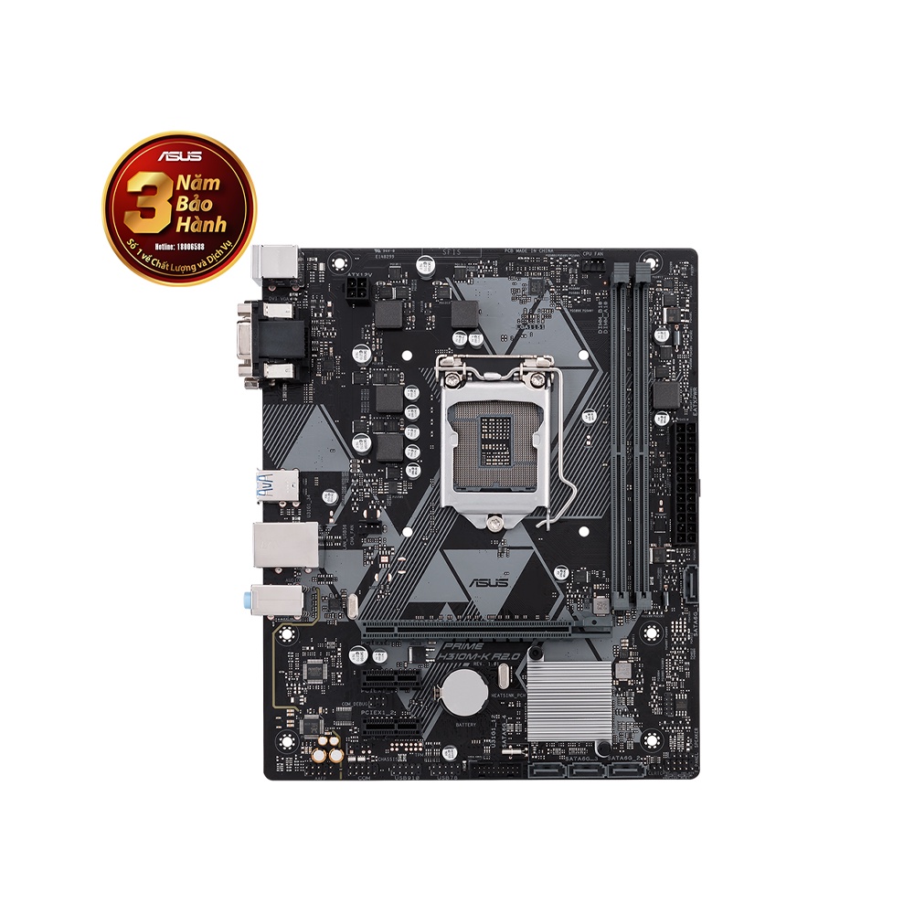 Mainboard ASUS Prime H310M-Kr2.0 (LGA-1151 | DDR4 2666/2400/2133 MHz up to 32G | HDMI | USB 3.0 | Cổng Sata 6Gb)