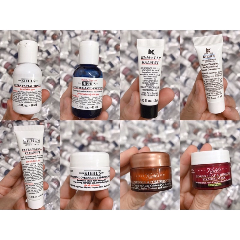 SET COMBO KIEHL'S Sữa rửa mặt Toner Kem dưỡng MINI
