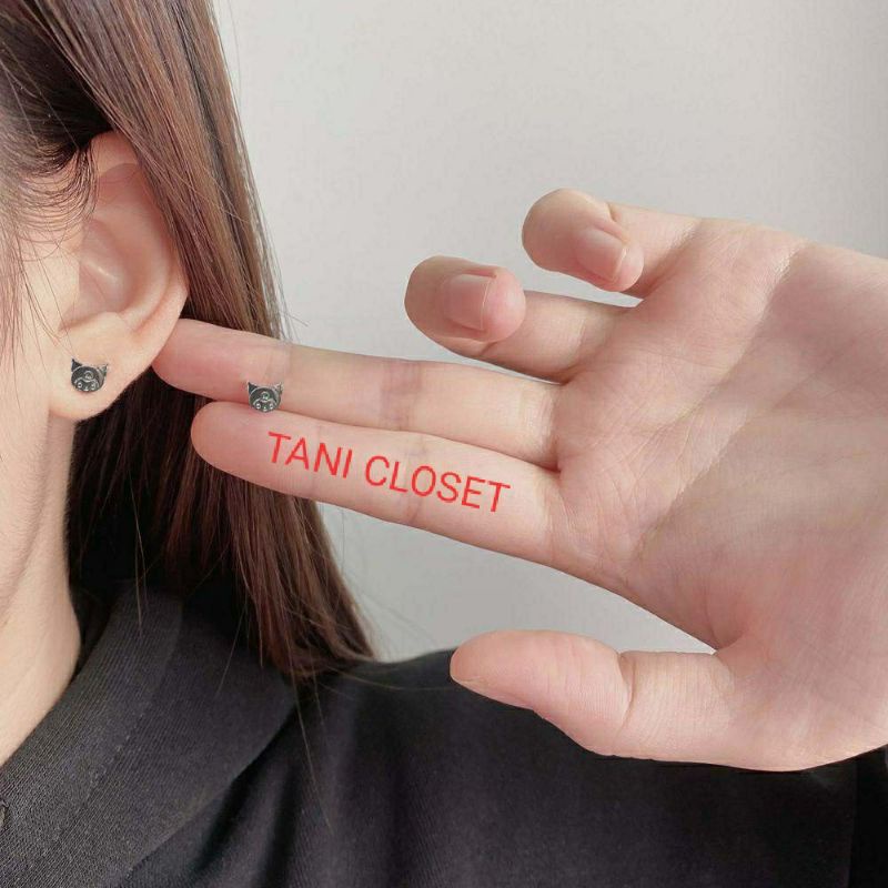 Bông Tai Bạc Hoạt Hình Sanrio Kuromi Melody