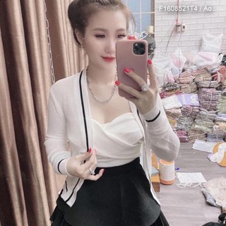 Áo khoác len cardigan viền!