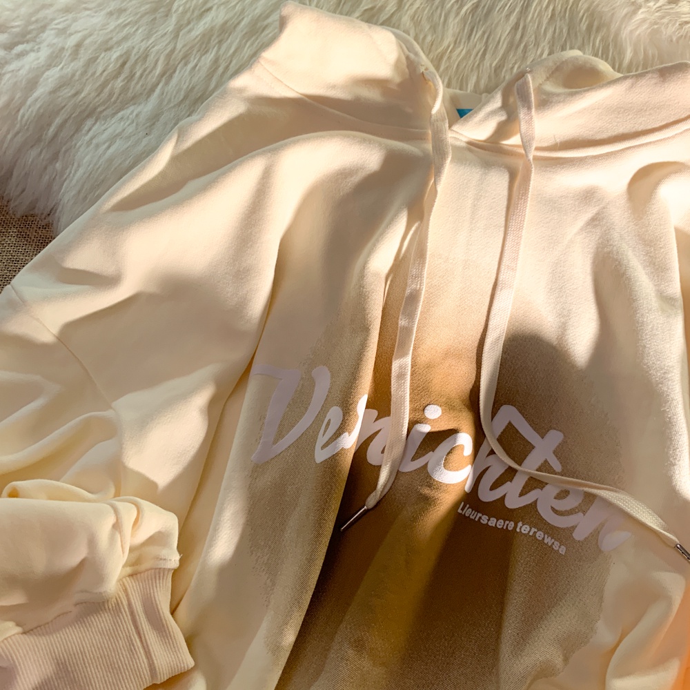 NRVP Áo Hoodie Tay Dài Oversize In Họa Tiết Phong Cách Hàn Quốc Kiểu Mới Cho Nam / Nữ