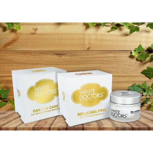 BỘ ĐÔI KEM WHITE DOCTORS SẠCH NÁM NGÀY VÀ ĐÊM MELASMA PRO - DAILY UV