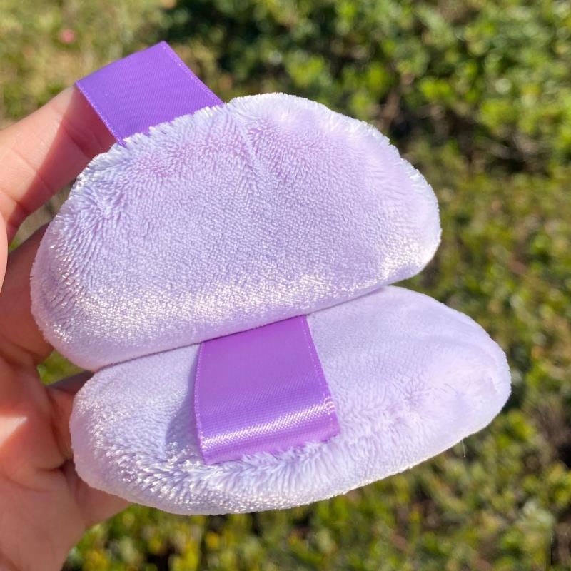 Phấn Phủ Nhung Pha Lê Màu Tím Dáng Rộng Khô Nhanh Phong Cách Mới