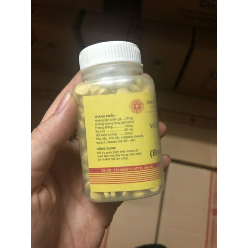 ( AN PHƯỚC PHARMA) VIÊN HƯƠNG LIÊN BERBERIN 500 VIÊN