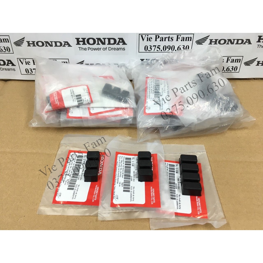 Bộ cao su chống rung thành xylanh Honda Wave ZX, Dream, Future 1, Wave nhỏ 2 bóng  chính hãng Honda Motor