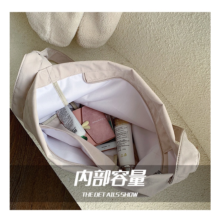 Túi đeo chéo vải canvas thời trang Hàn Quốc cho nữ