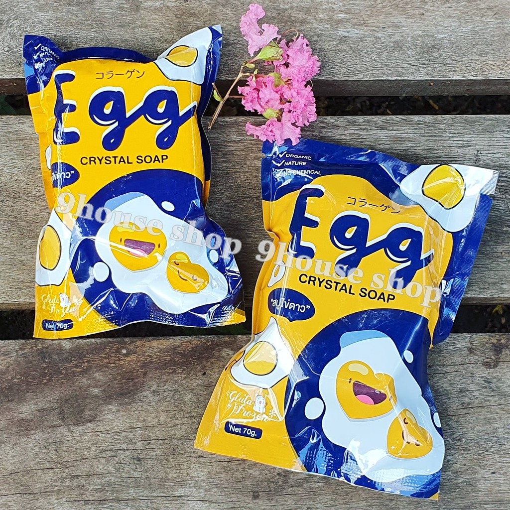 01 Xà Bông Trứng EGG CRYSTAL SOAP Thái Lan 70gram (Mặt & Body) - 9housevn