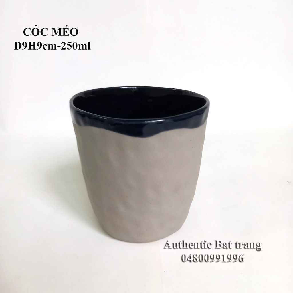 Bộ Cốc, Bát, Đĩa méo đen phong cách độc đáo CHÂU ÂU- Đẹp và Sang trọng-gốm sứ Authentic Bát tràng