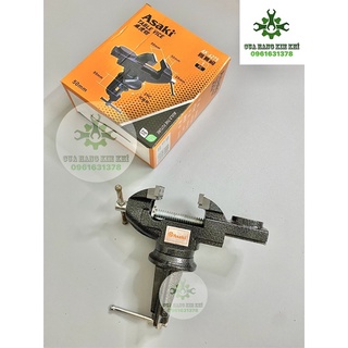 Ê Tô Kẹp Bàn Đa Năng Có Mâm Xoay 360 độ, ê tô kẹp bàn 50mm Asaki