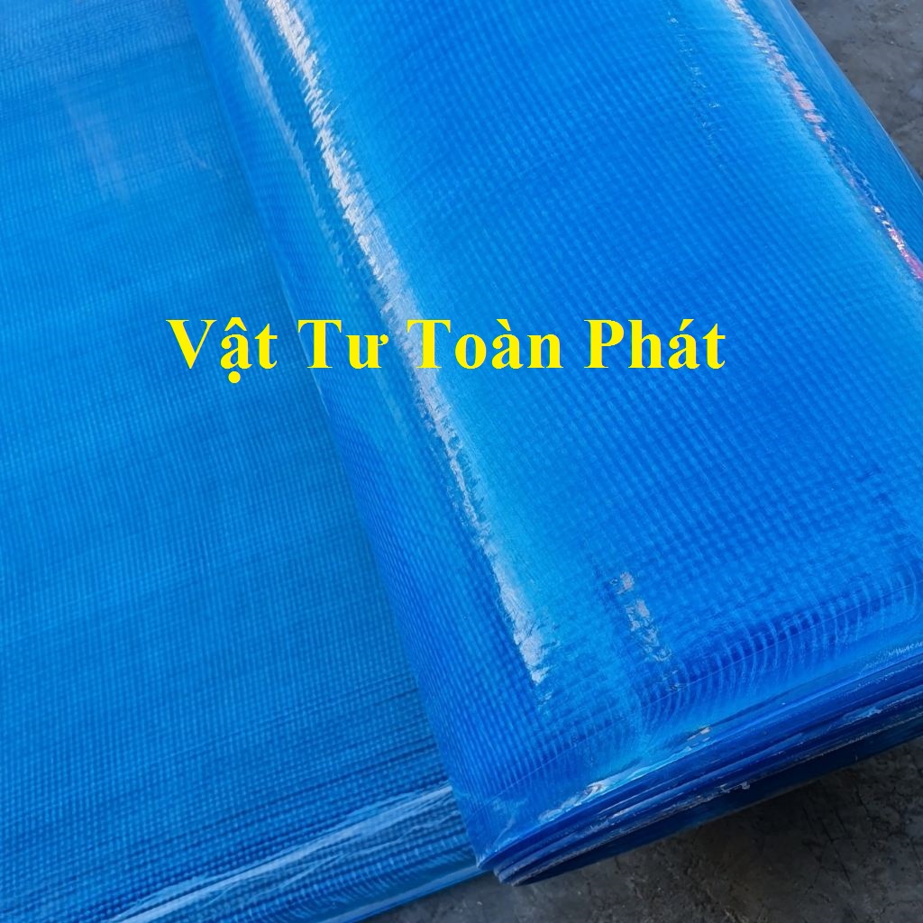 ( Khổ cao 1m x dài 20m ) Tấm tôn nhựa phẳng Caro lấy ánh sáng màu trắng đục/ màu xanh che nắng mưa