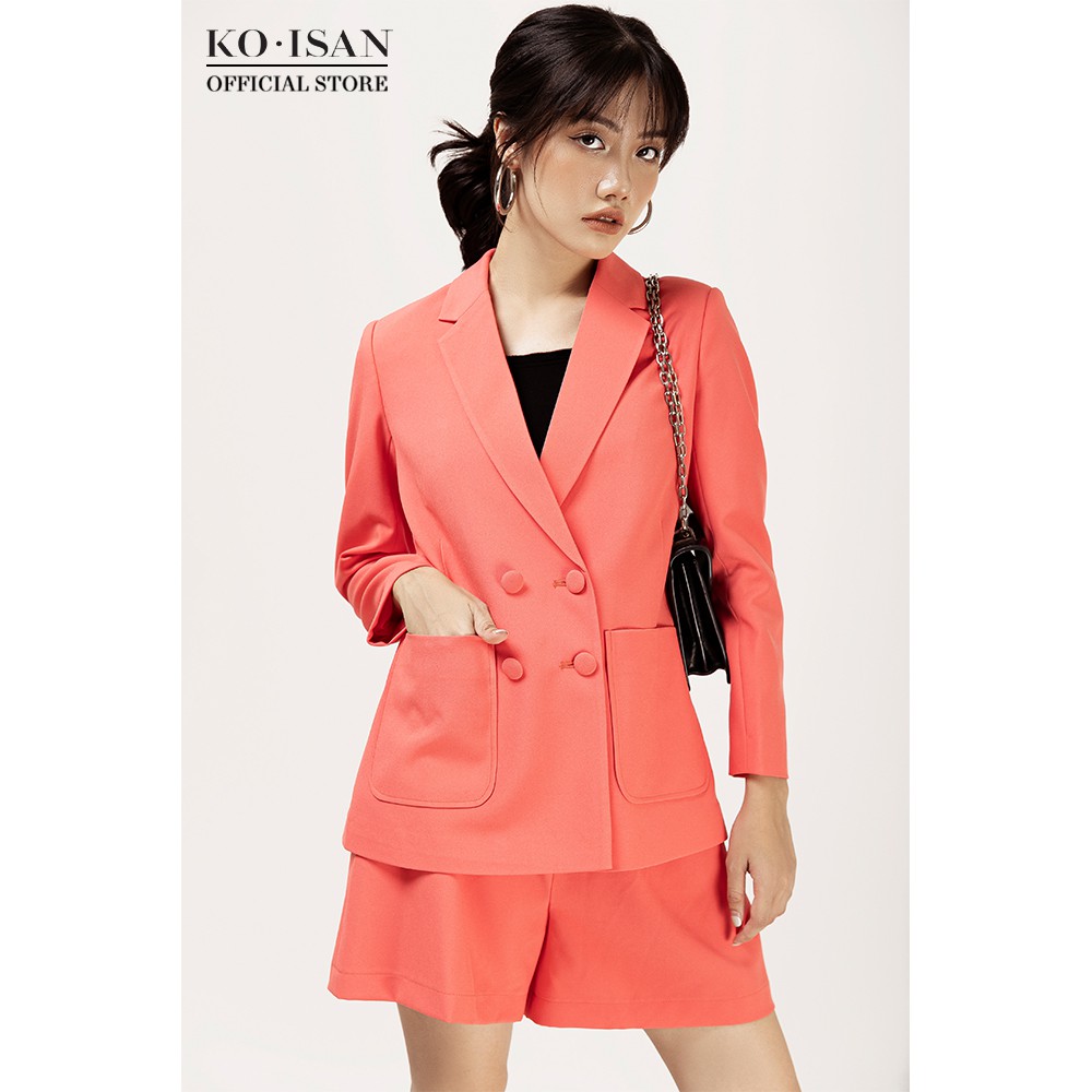 [Mã FAMALLT5 giảm 15% đơn 150k] Áo blazer và quần short nữ KO-ISAN thời trang công sở SV121