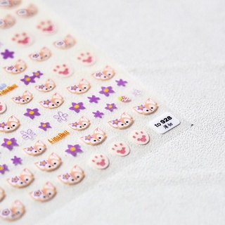 sticker lụa 5d cao cấp hoạt hình dán móng tay nail
