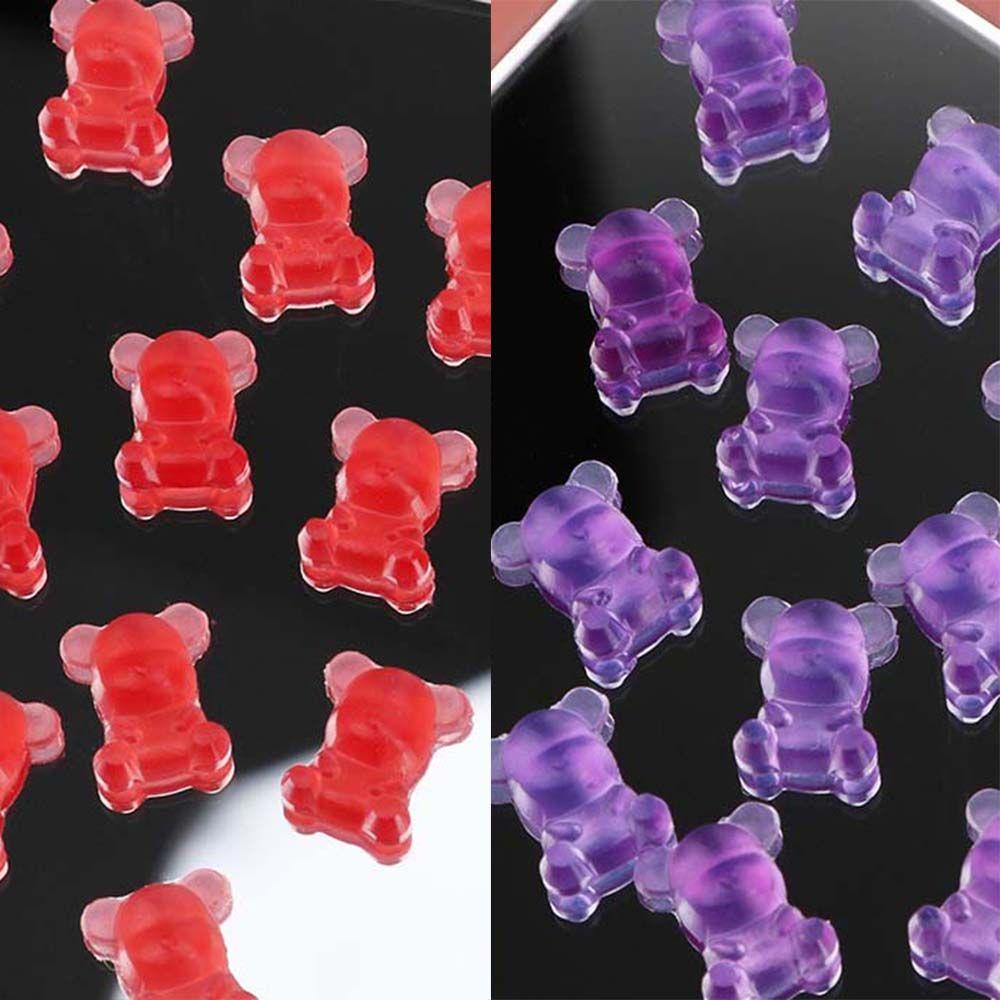 Phụ Kiện Trang Trí Móng Tay Hình Gấu 3D Nhiều Màu Sắc Sáng Tạo|Phụ Kiện Trang Trí Móng Tay Hình Gấu Dễ Thương