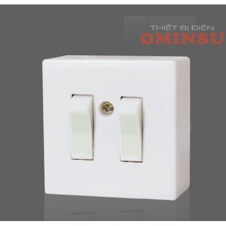 Công tắc đôi (kép) K2 OMINSU cao cấp