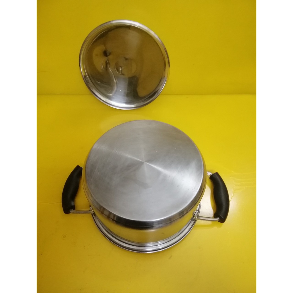 Nồi inox nội địa Nhật, size 21.5cm, cao 11cm (mã 767), Dùng được bếp từ