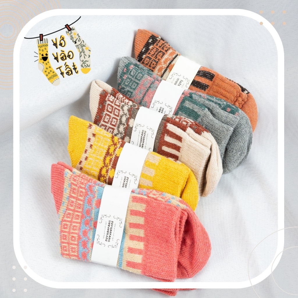 TẤT VỚ CỔ CAO THỔ CẨM CHẤT LEN MÓC