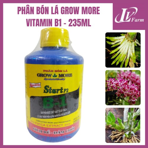 Phân Bón Lá VITAMIN B1 Mỹ Grow More - Lọ 235ml - Dùng Cho Hoa Lan, Cây Cảnh