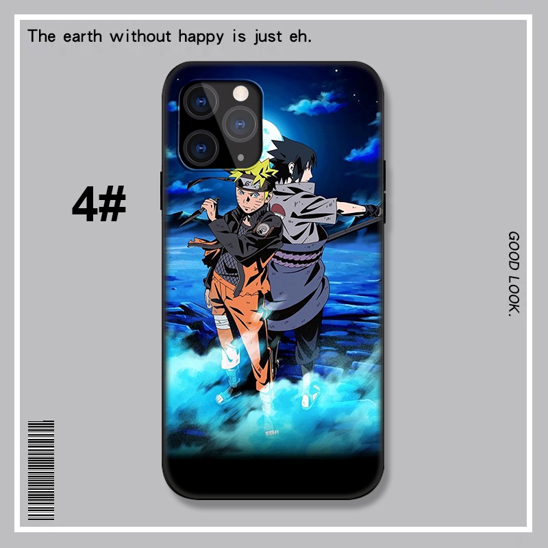 Ốp điện thoại LU66 in hình hoạt hình Naruto sasuke cho Iphone X XR Xs Max 6 6s 7 8 Plus 5 5s SE SE2 2020