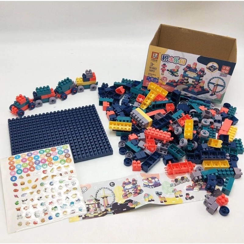 BỘ Lắp ghép 520 CHI TIẾT  🧬520 chi tiết - Hàng nặng 1.1kg nhé. Ko phải loại mỏng