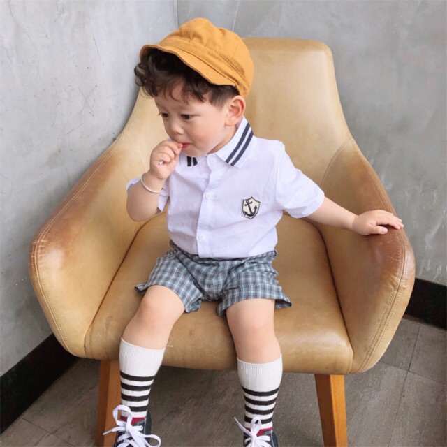 Bộ Đồng Phục Thủy Thủ Cao Cấp Phong Cách Hàn Quốc Cho Bé Trai Bé Gái 1-7 Tuổi - Candy House