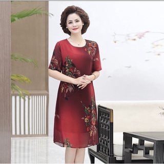 Váy voan cho mẹ trung niên