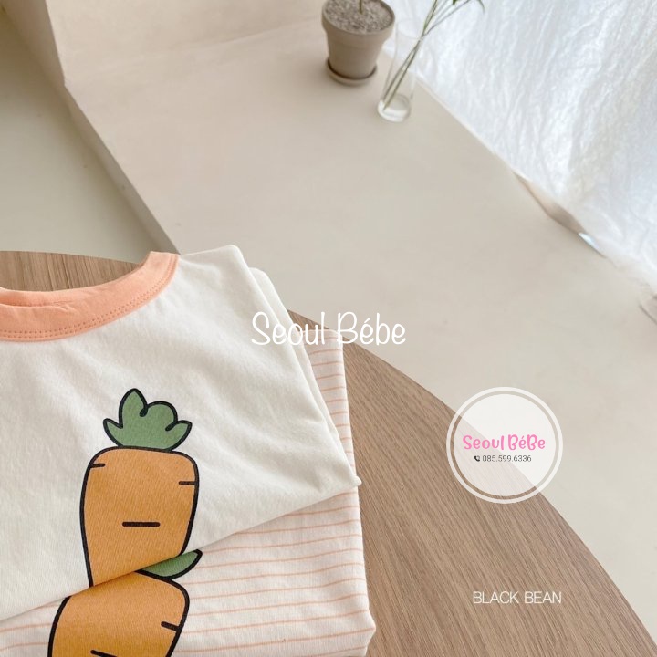 Áo phông Carrot Tshirt cho bé 13-19kg hãng Blackbean hè 2022