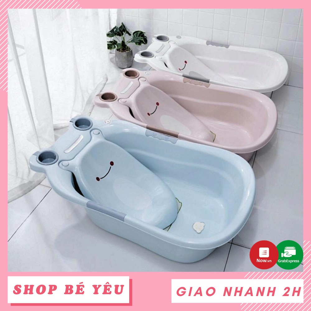 Chậu tắm cho bé 🌸 Freeship 🌸 Chậu tắm kèm kệ hình chú ếch cho bé yêu