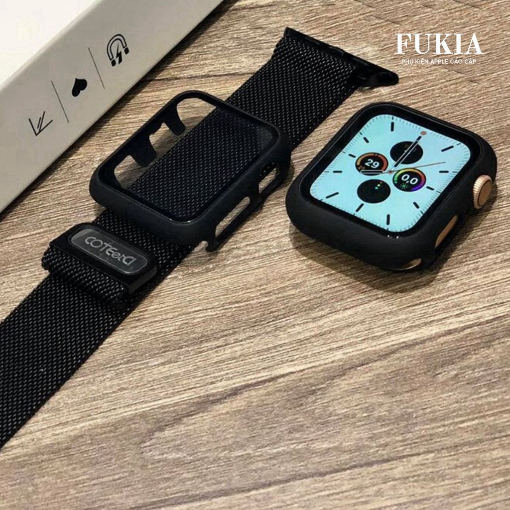 Ốp Apple Watch 🤖 FREESHIP 🤖 Ốp Cường Lực Full Màn Apple Watch 2 In 1 Bảo Vệ Màn hình + Body