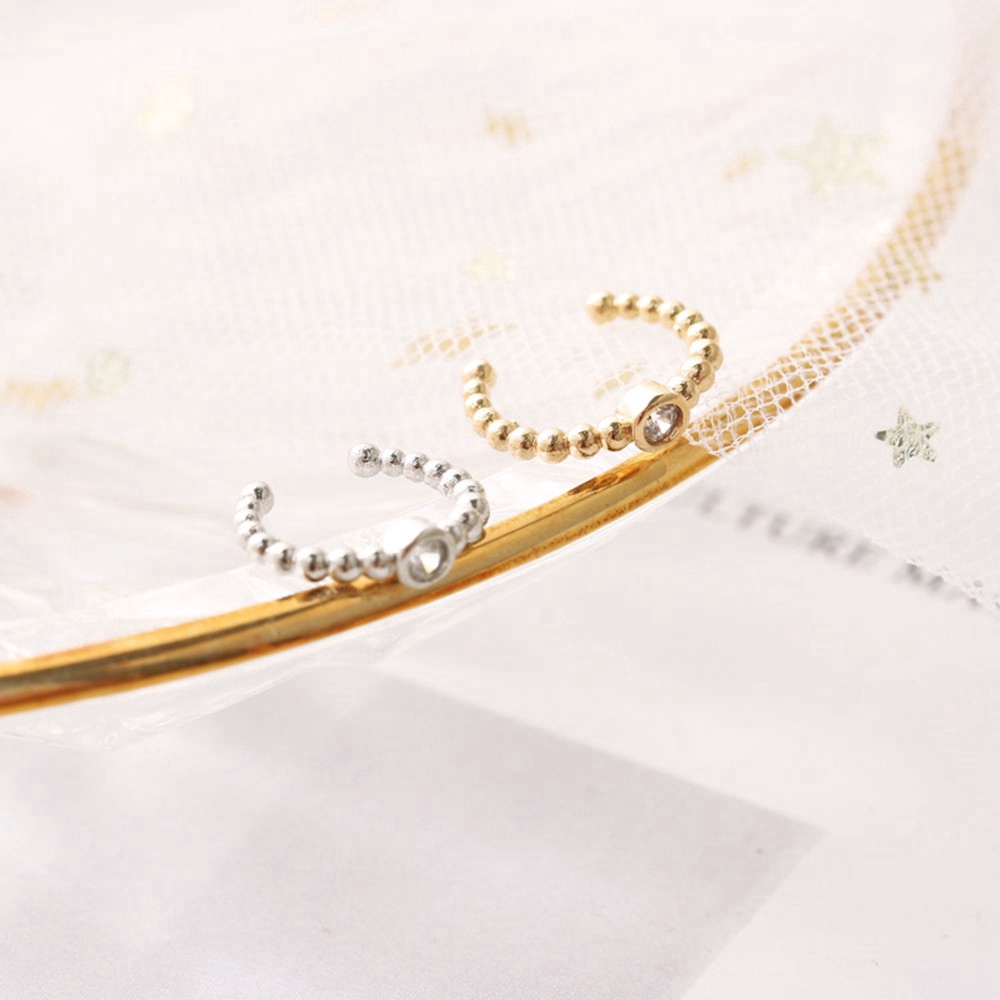 Khuyên Kẹp Vành Tai Thiết Kế Hạt Thời Trang Cá Tính Cho Nữ