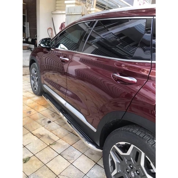 Bậc lên xuống, bệ bước chân ô tô cho Huyndai Santafe 2019 - 2023 +