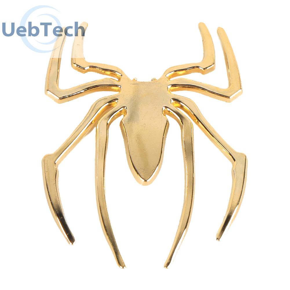 Decal Dán Trang Trí Hình Nhện 3d Mạ Điện Cho Xe Hơi