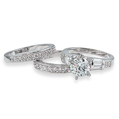 Set Nhẫn Đính Đá Thời Trang Dành Cho Nữ